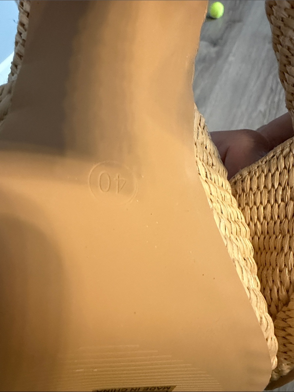 Woven Open-Toe Heeled Mules in Natural Tan boho straw bow summer 9 - Picture 3 of 4